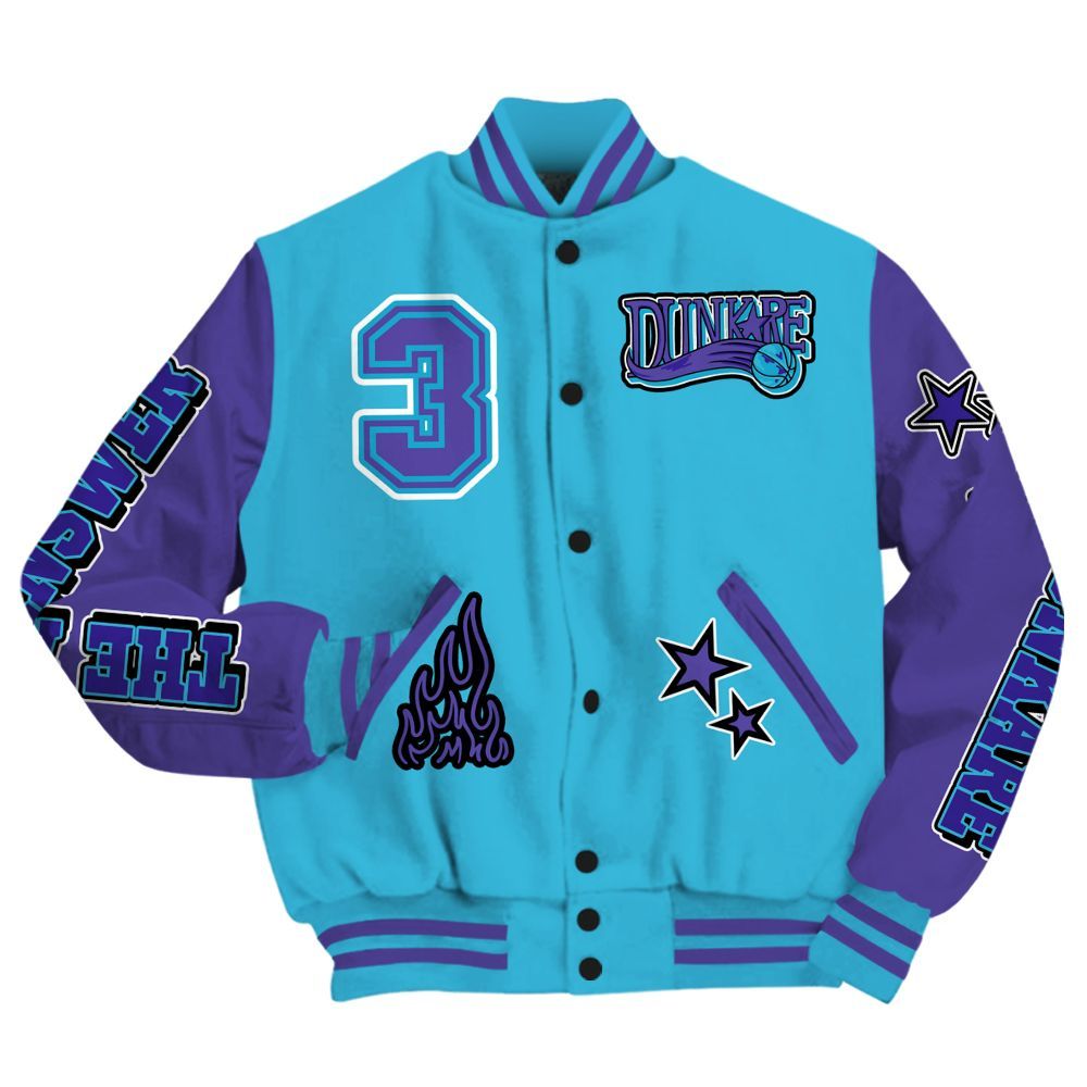 Varsity Jacket To Match Retro Aqua 6s - Allen Answer Skeleton All Over Print