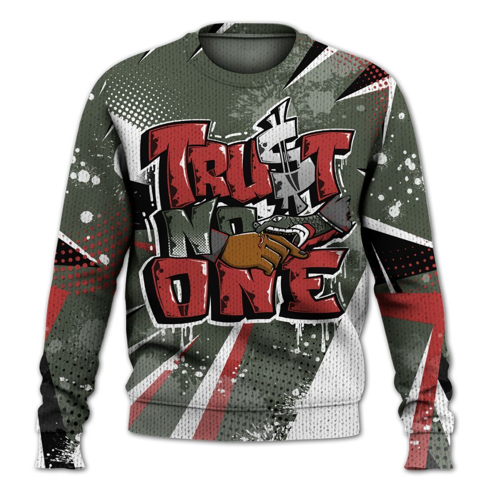 Sweater To Match Air Force 1 Low Year Of The Snake Shirt, Poly Trust No One Dripping Graphic