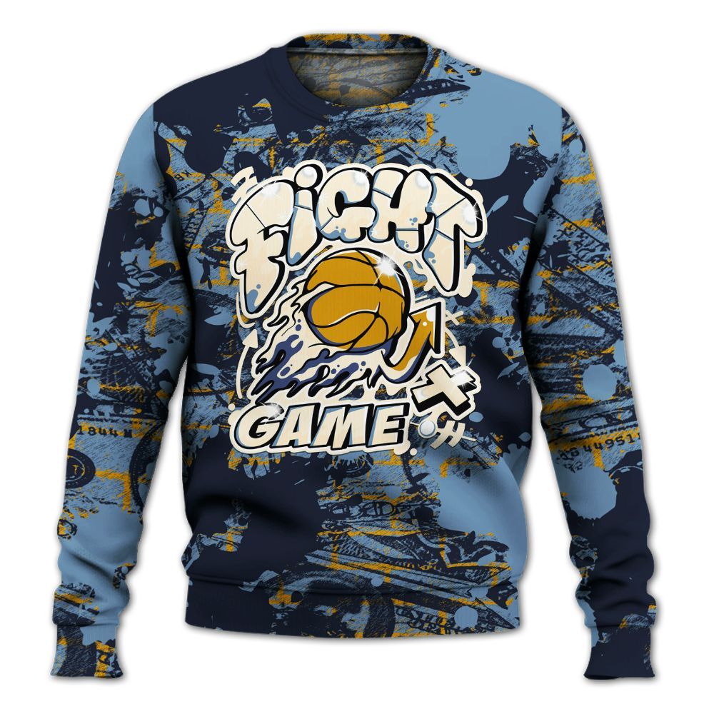 Sweatshirt To Match High OG First In Flight 1s - Fighter Games Graphic Street Art All Over Print