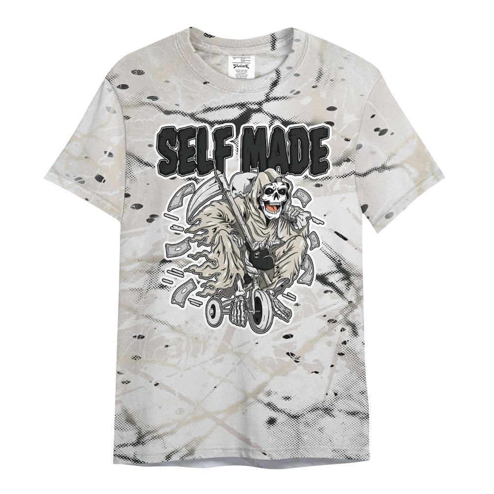 Shirt To Match Retro Reverse Metallic 5s - Self Make Skeleton Profound All Over Print