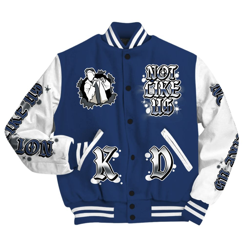 Varsity Jacket To Match Retro Flint 13s - None Like Us Graphic All Over Print