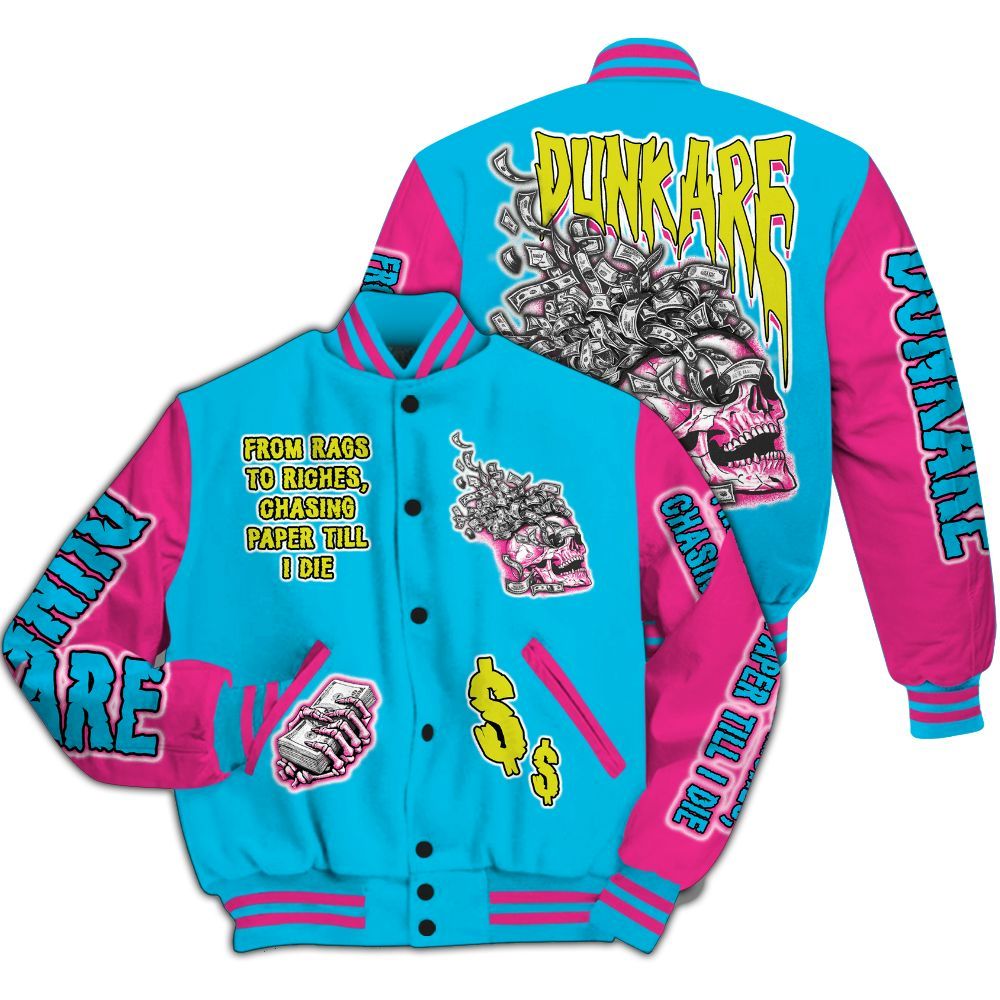 Varsity Jacket To Match Tokyo Nights Stewie 3s - From Rags To Riches All Over Print