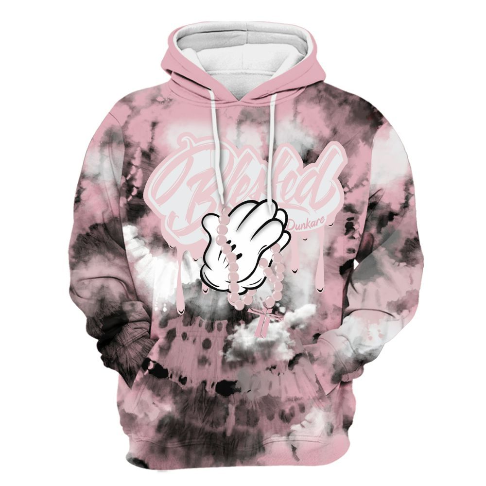 Hoodie To Match Air Max DN Pink Foam - God Blessed Tie Dye All Over Print