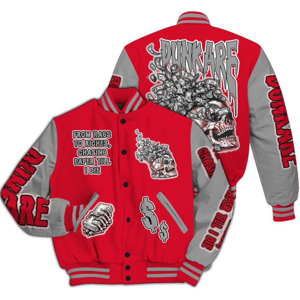 Varsity Jacket To Match Air Max Sunder Gore Tex Fire Red - From Rags To Riches All Over Print