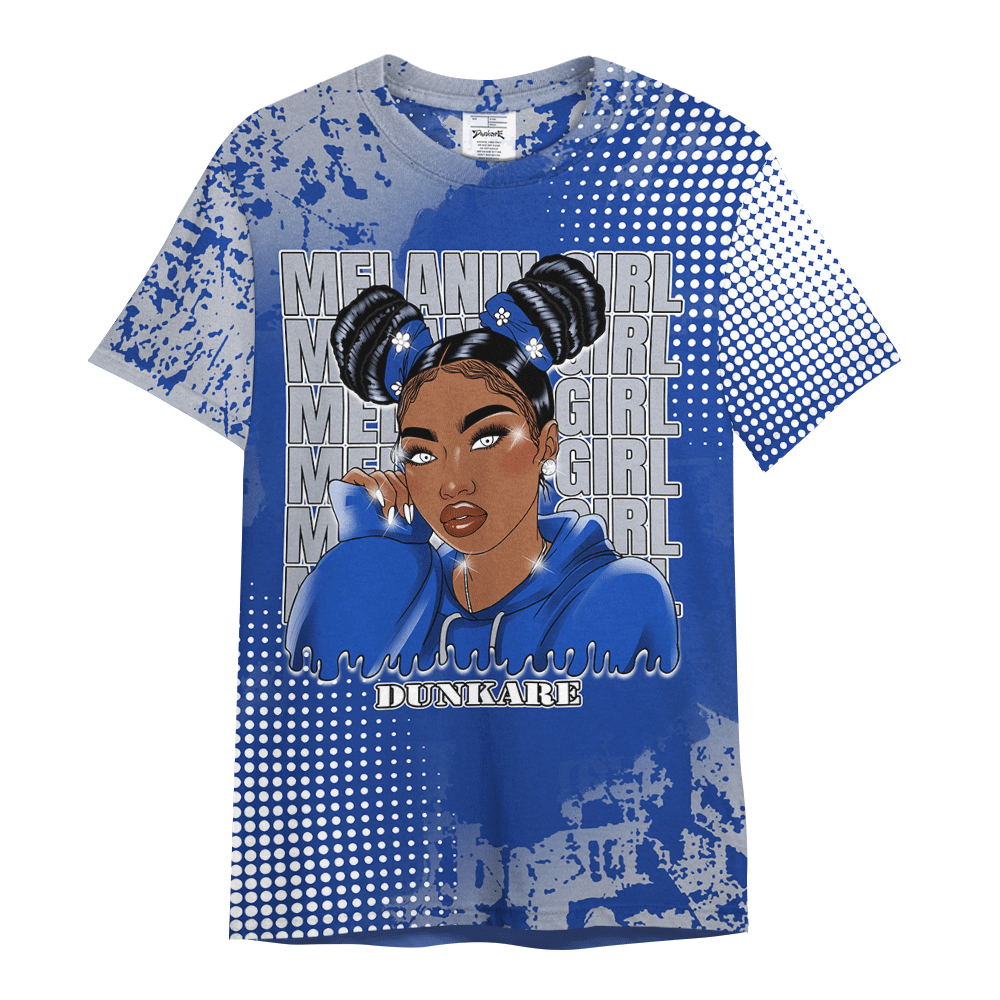 Shirt To Match Air Foamposite One Royal - Melaninn Unique Glitch Dot Shirt Unisex