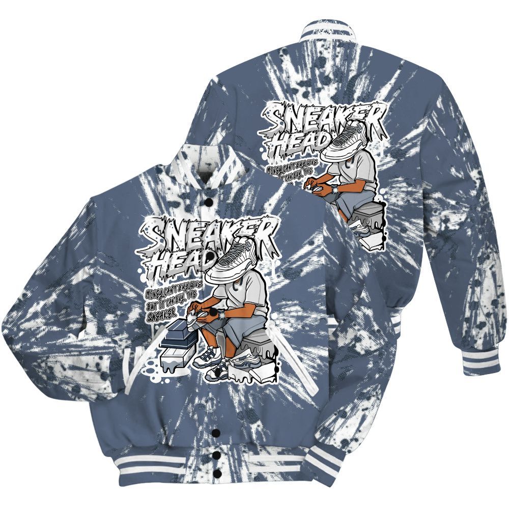 Varsity Jacket To Match Low Diffused Blue 11s Shirt - Sneakers Headache Graphic Luxury All Over Print