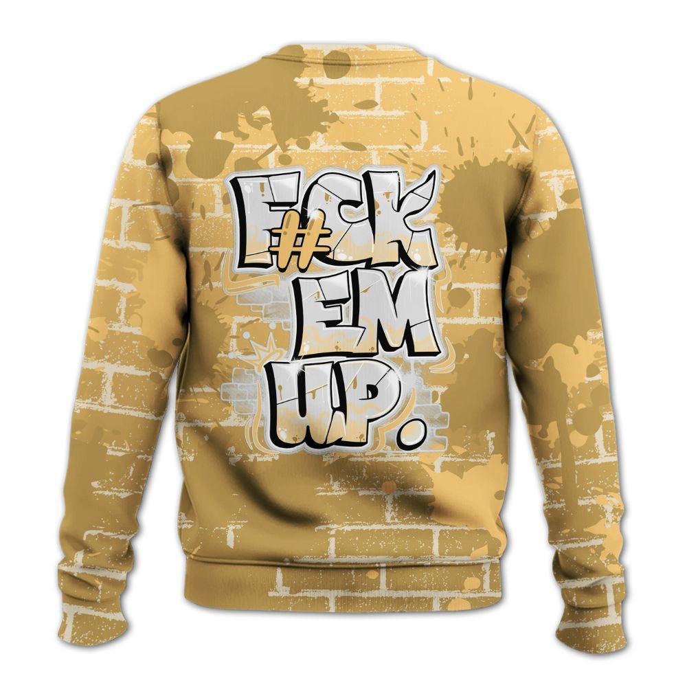Sweatshirt To Match Craft Paris 6s - F#ck Em Graphic Brick Art All Over Print