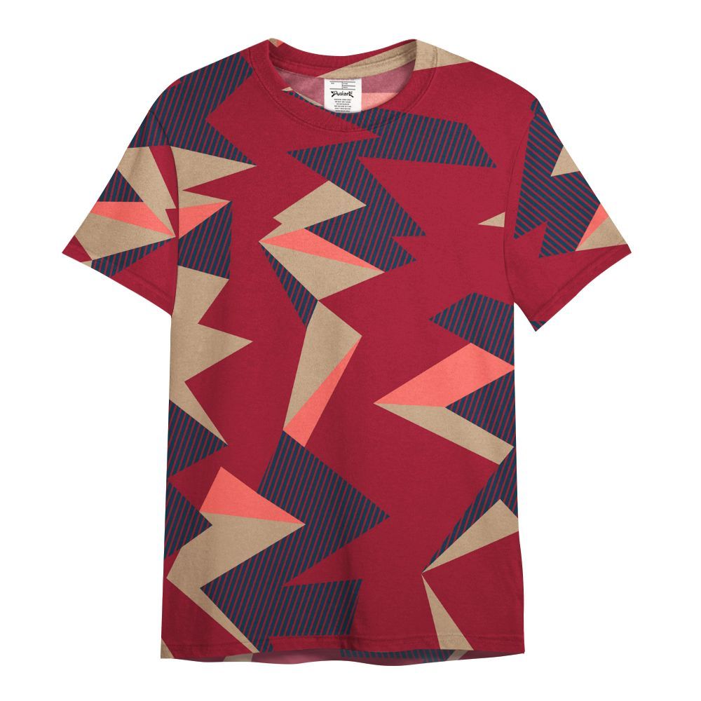 Shirt To Match Mid Multi Color 2022 1s - Geometric Camouflage Pattern All Over Print