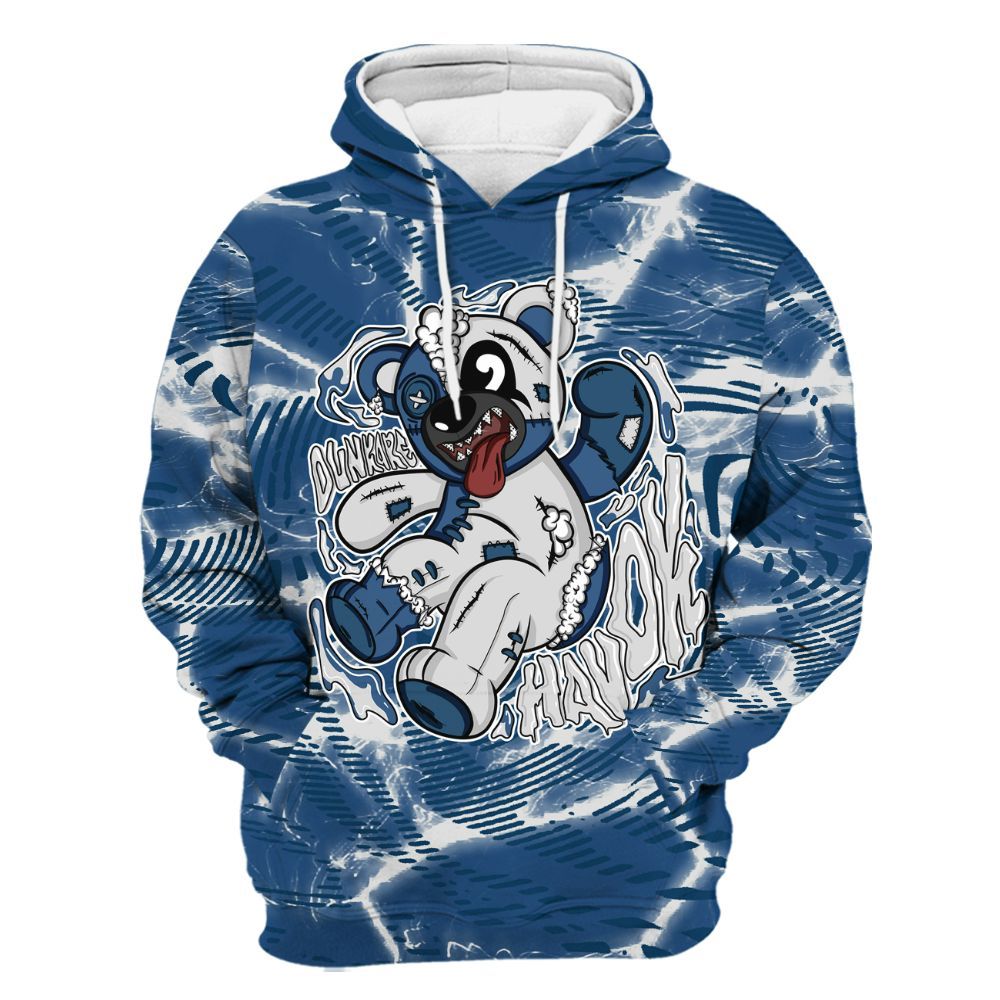 Hoodie To Match High OG Midnight Navy 1s - Havok Bear All Over Print