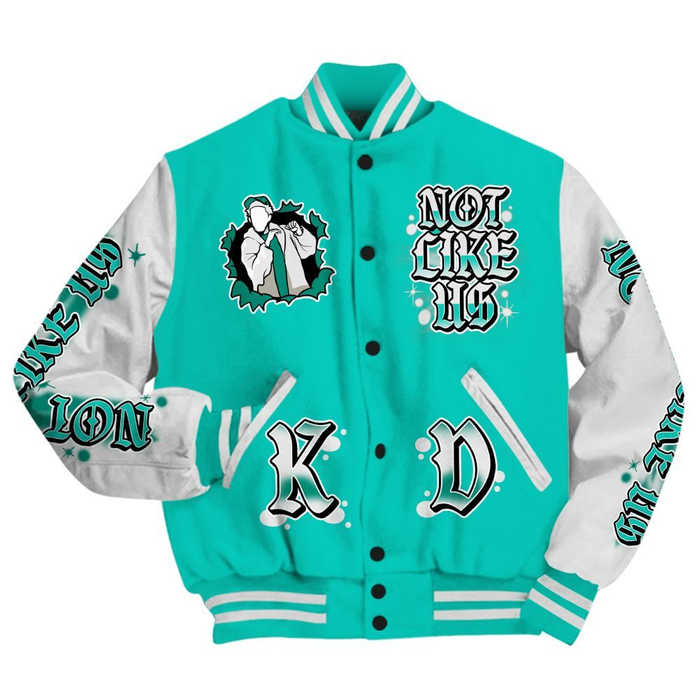 Varsity Jacket To Match Dunk Low Clear Jade - None Like Us Graphic All Over Print