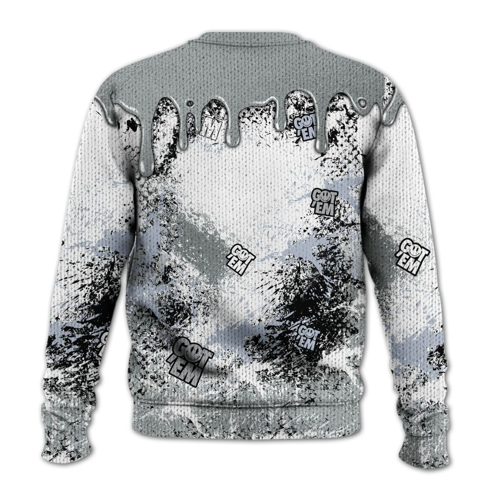 Sweater To Match White Metallic 2026 5s - Dripping 23 Drip Graphic