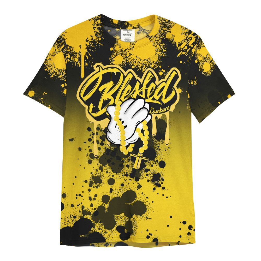 Shirt To Match Retro Thunder 4s - God Blessed Ink Drip All Over Print