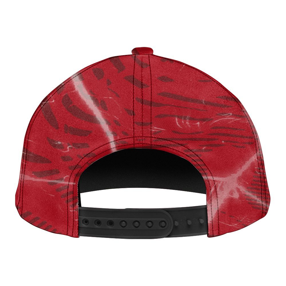 Snapback To Match Bred Velvet 11s - Havok Bear Graphic