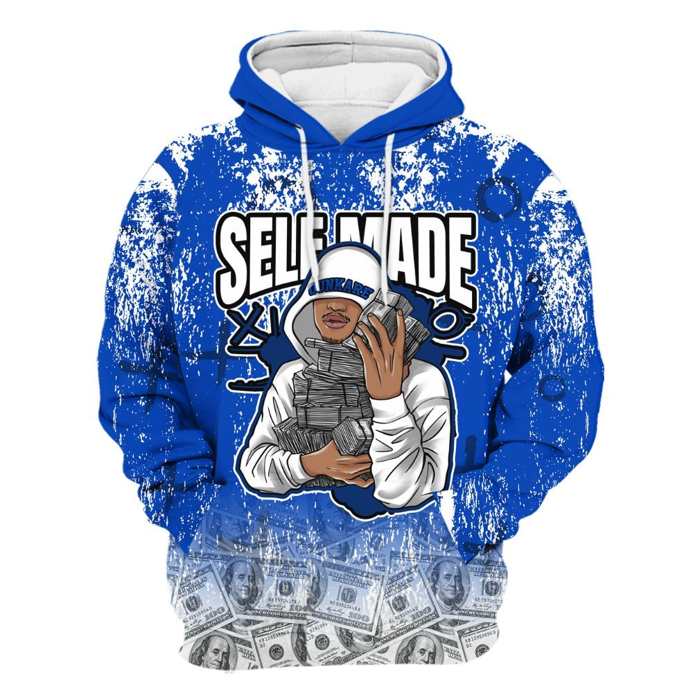 Hoodie To Match Low Game Royal 1s - Selfmade Unique Grunge All Over Print