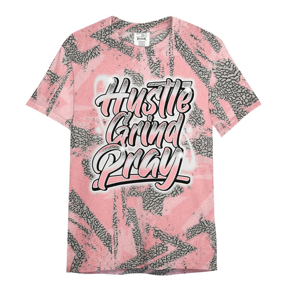 Shirt To Match Retro Wings 3s - Hustles And Prayer Graphic Halftone All Over Print