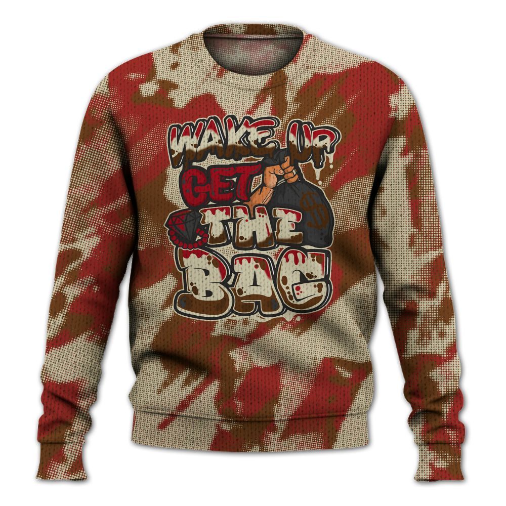 Knitted Sweater To Match Archaeo Brown 5s - Get More Bags Abstract