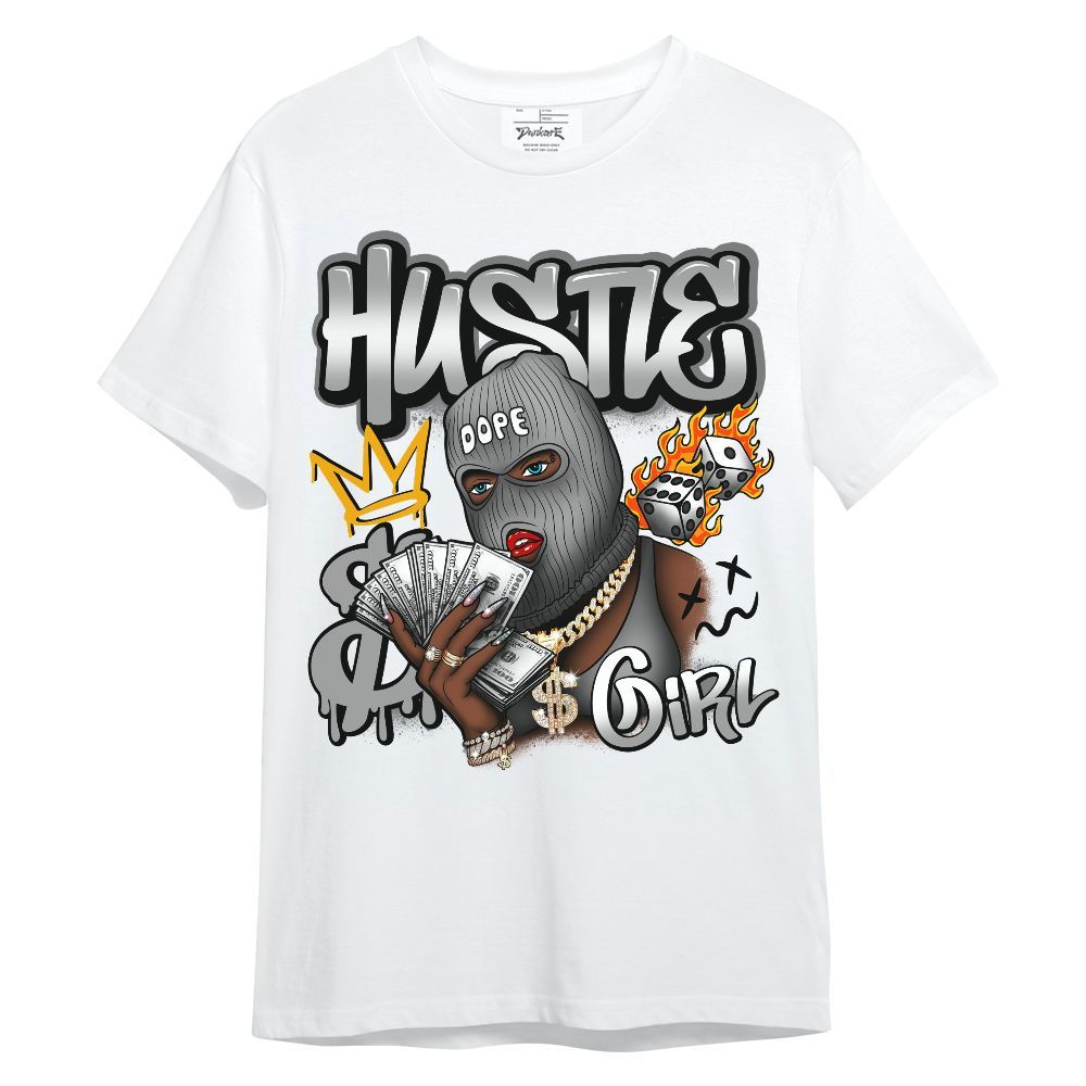 Shirt To Match Black Wolf Grey 12s - Money Hustles Girl Streetwear Unisex Shirt
