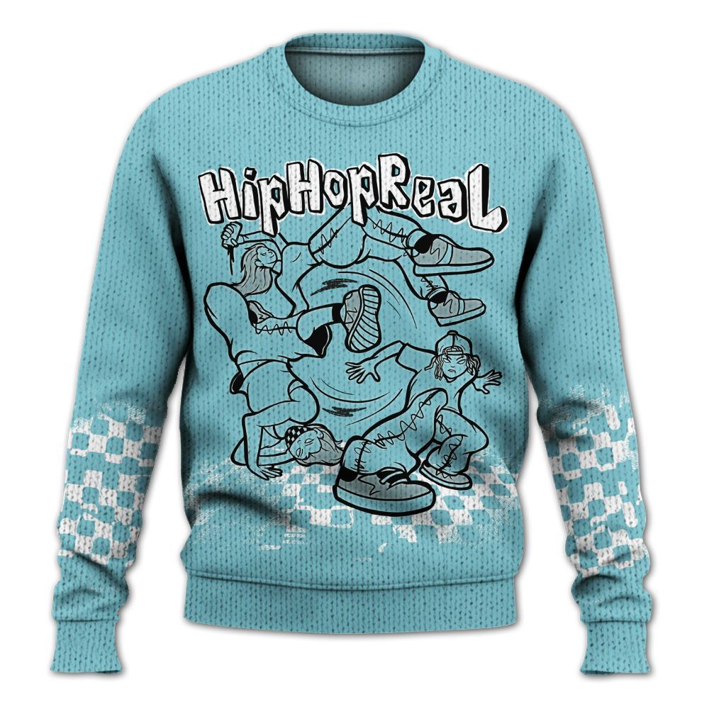 Knitted Sweater To Match Low Legend Blue 11s - Feel Life Street Style