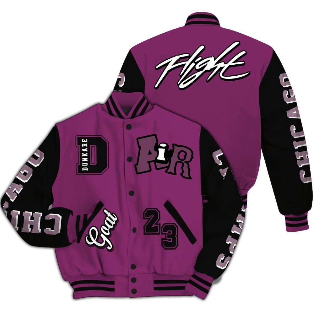 Varsity Jacket To Match Air Max Sunder Gore Tex Bold Berry - AIR Number 23 GOAT All Over Print