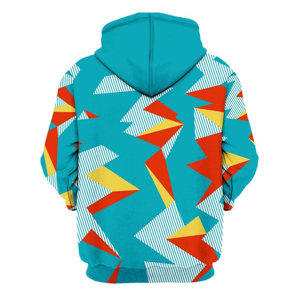 Hoodie To Match Dunk Low KD 17 N7 - Geometric Camouflage Pattern All Over Print