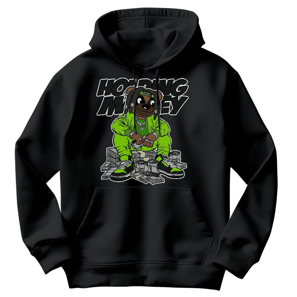 Sweatshirt To Match Electric Green 6s - Possessing Moneys Bear Graphic