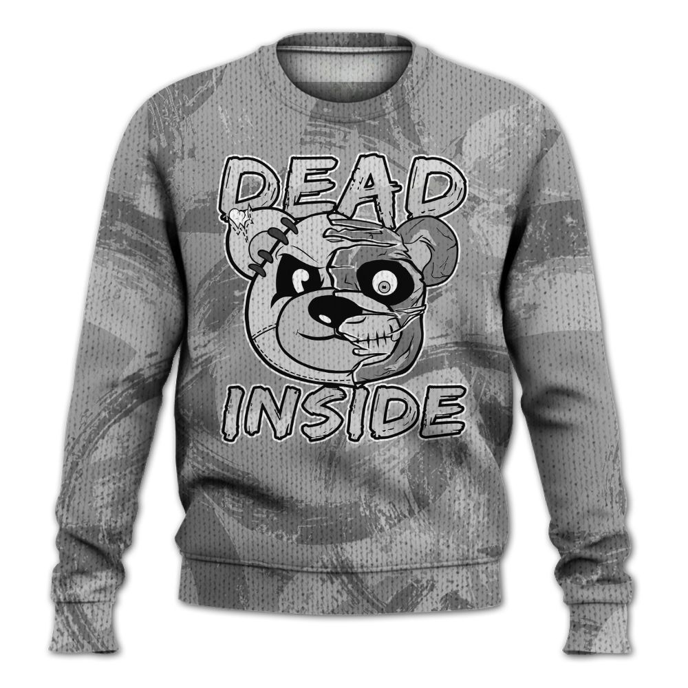 Knitted Sweater To Match Black Wolf Grey 12s - Lifeless Bear Circle Slpash