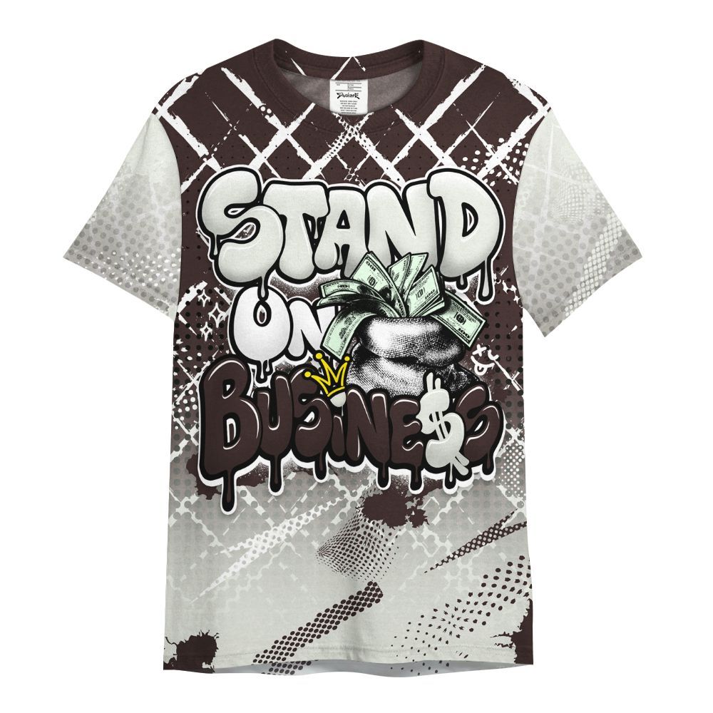 Shirt To Match AMM Violet Ore 5s - Halftone Stand Business Dripping All Over Print