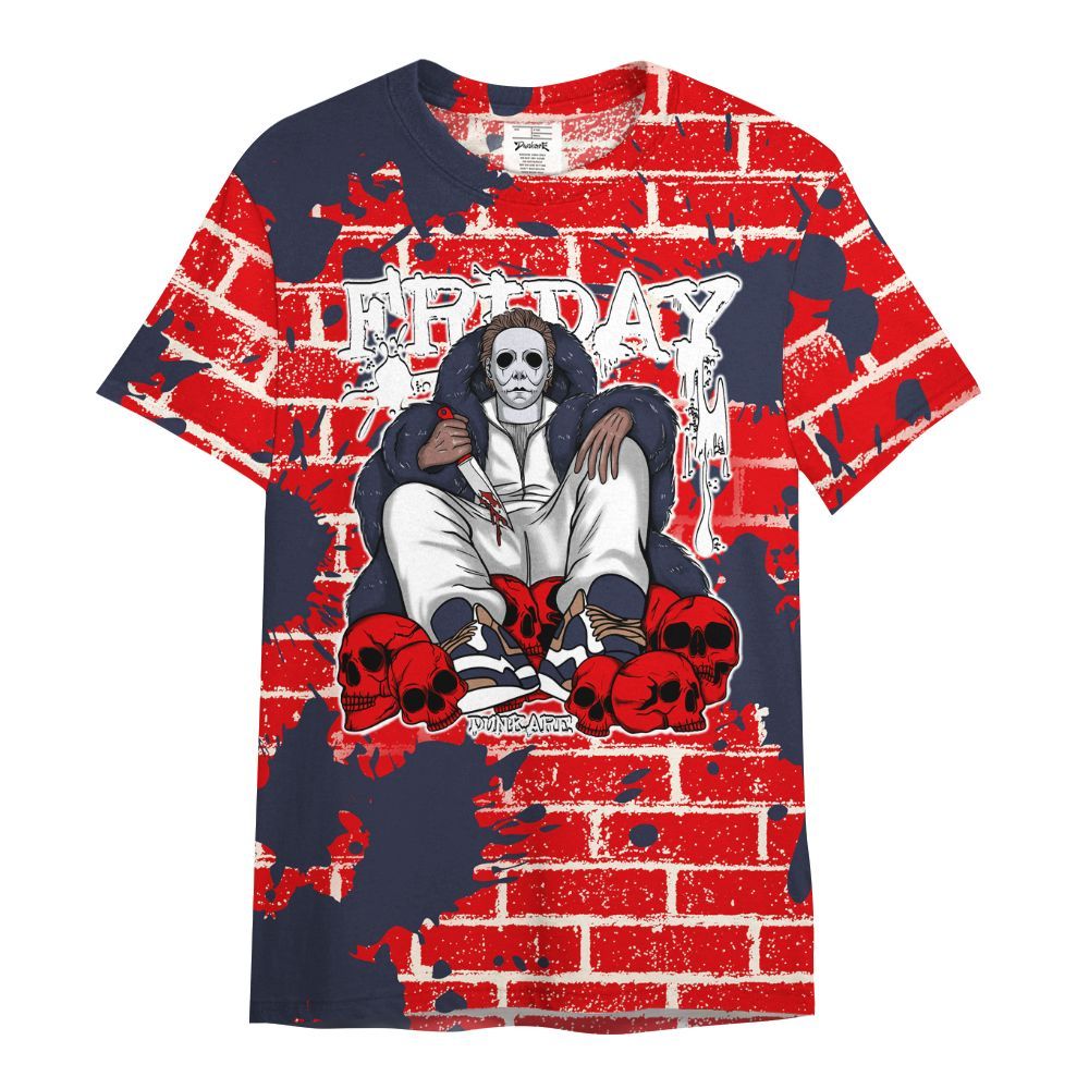Shirt To Match Low OG Howard University 1s - Friday Brick All Over Print
