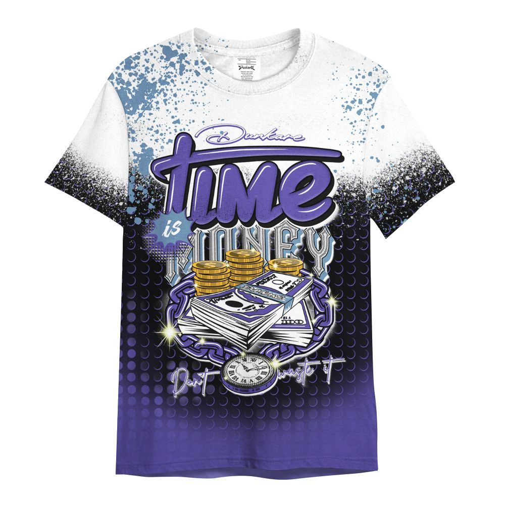 Shirt To Match Retro Concord 5s - Halftone Time Is Money All Over Print