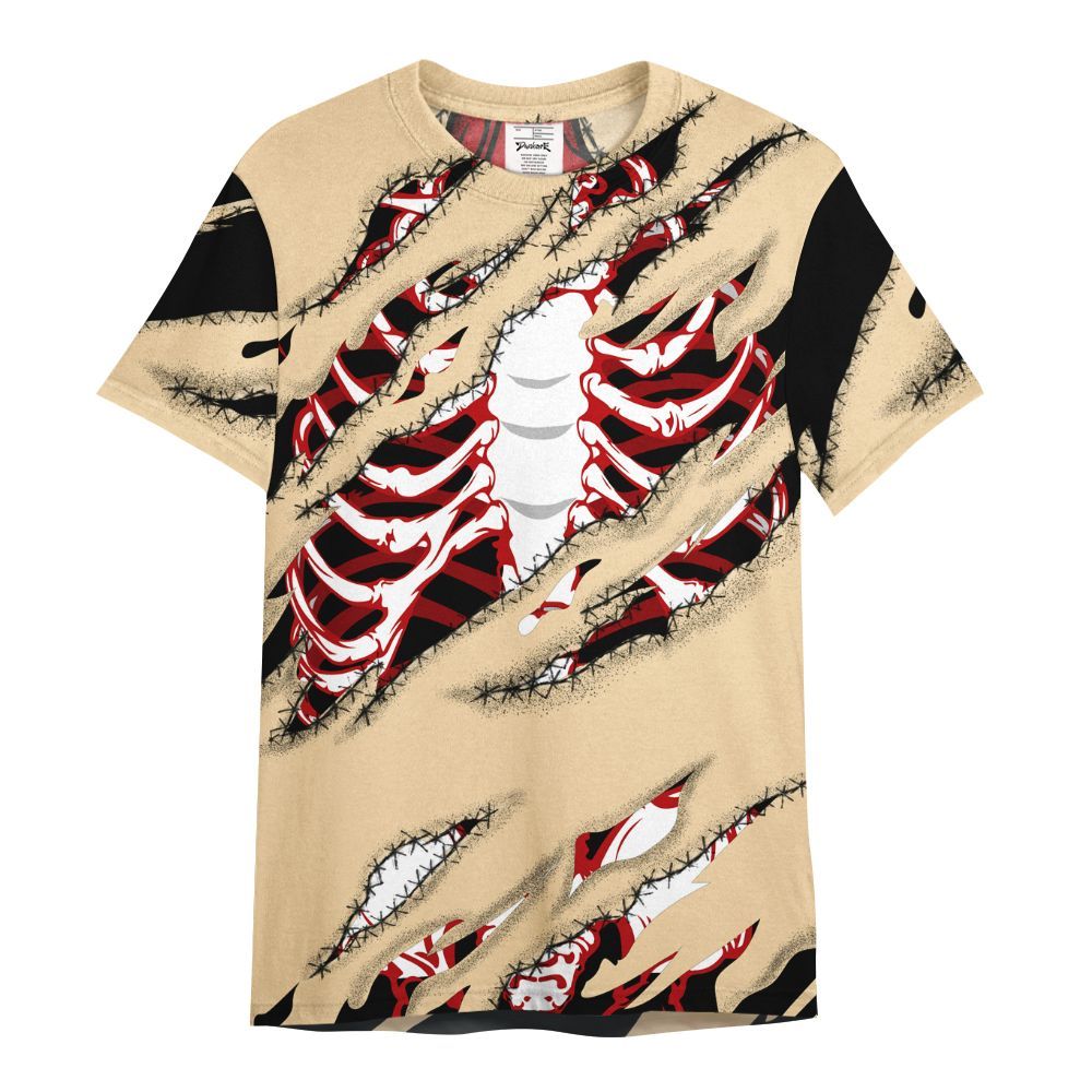 Shirt To Match Dunk Low Strawberry Waffle - GOT 'EM Skeleton Scratch All Over Print