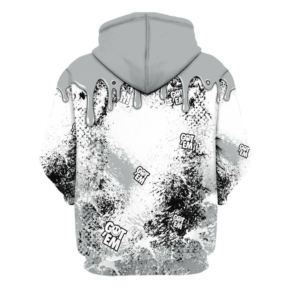 Hoodie To Match Retro Pure Money 3s - Dripping 23 Drip All Over Print