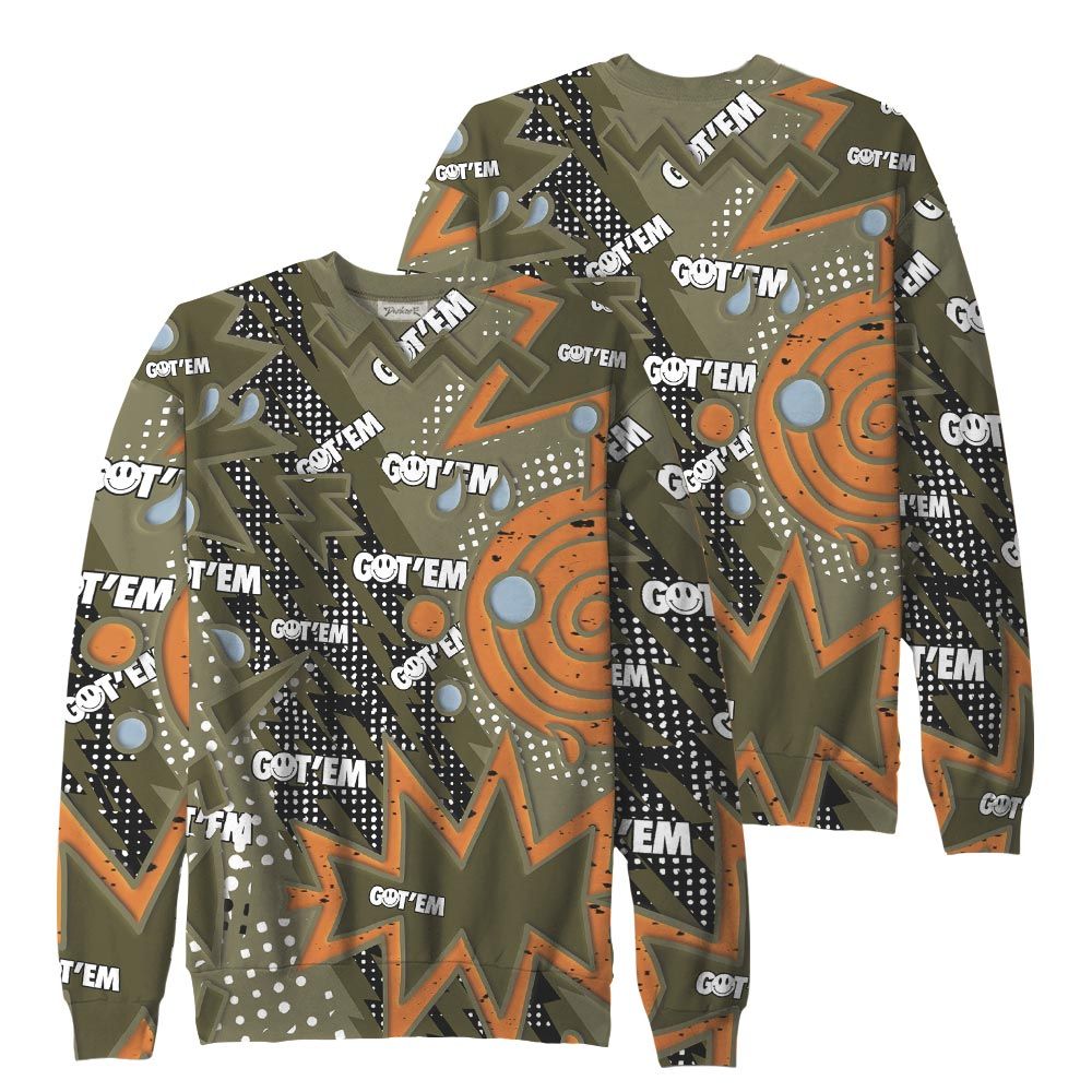 Sweatshirt To Match, Olive 5s Sweatshirt, Retro Vintage 90s Sweatshirt Outfit 903 NCT