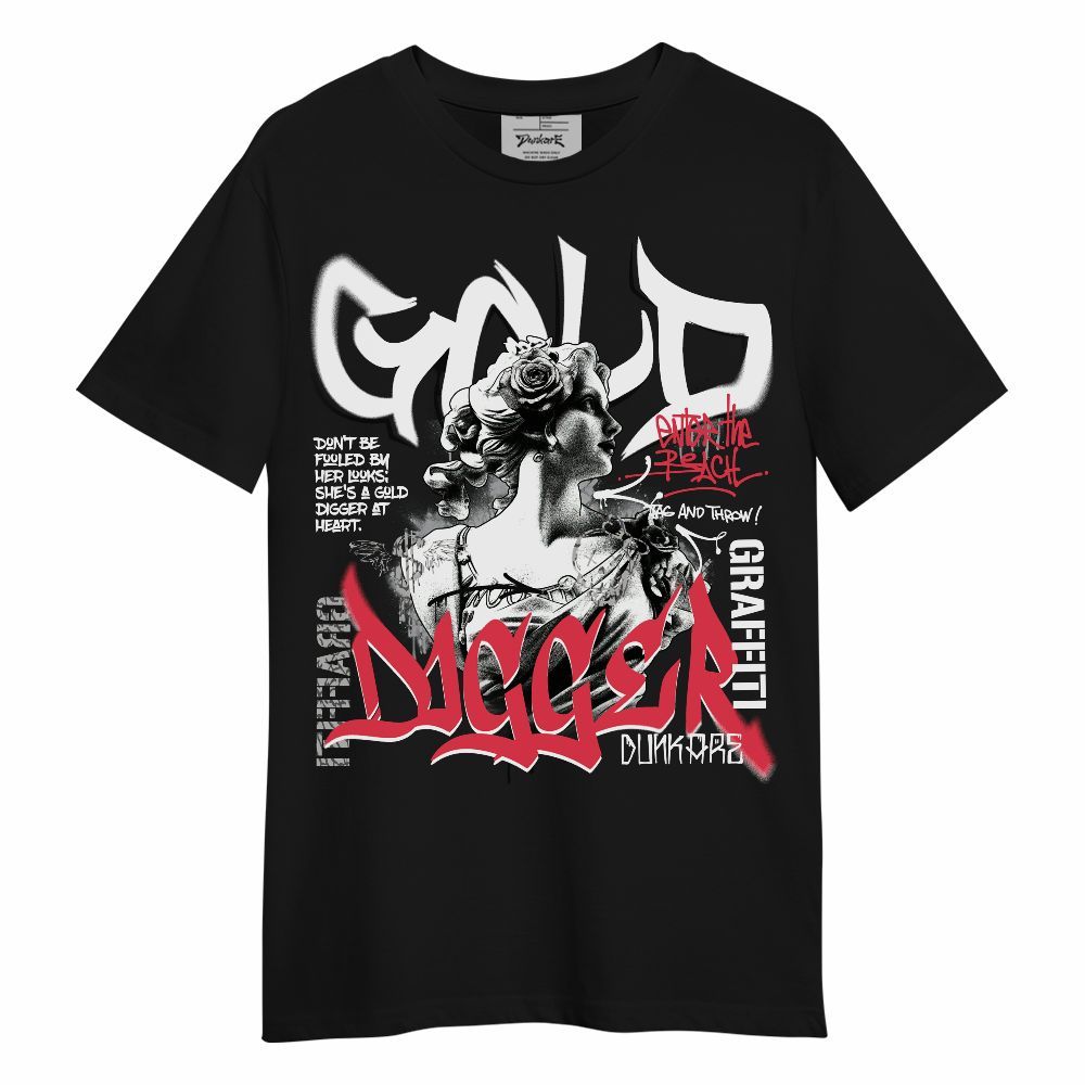 Shirt To Match Black Cement 3s - Graphic Gold Digger Unisex Shirt