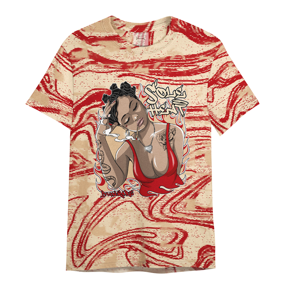 Shirt To Match Dunk Low Strawberry Waffle - Sole Heat Unique Blurry Graphic Shirt Unisex