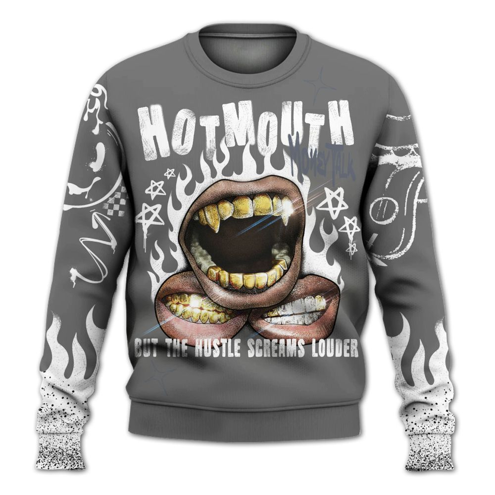 Sweatshirt To Match Cool Grey 6s - Mouth Burning Street Style All Over Print
