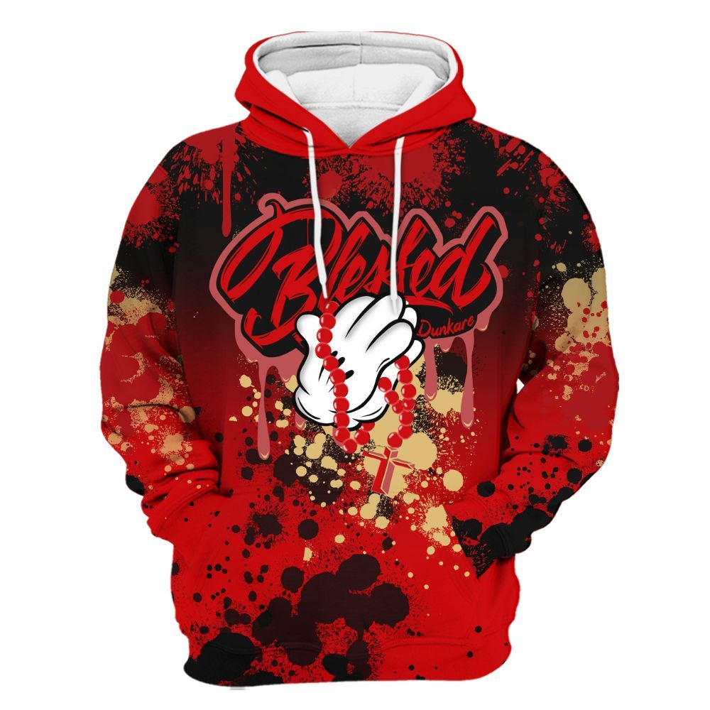 Hoodie To Match Ja 2 Halloween - God Blessed Ink Drip All Over Print