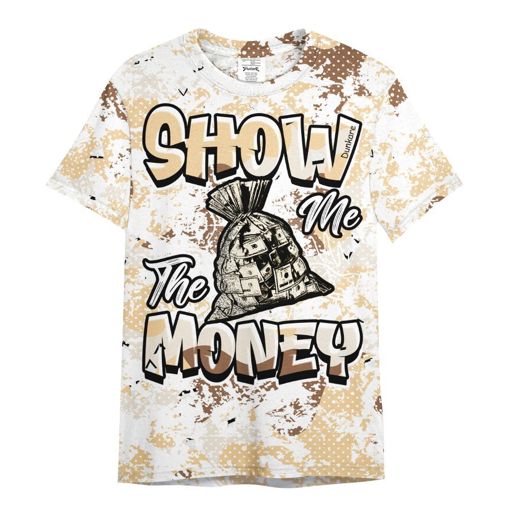 Shirt To Match Desert Camo 3s - Show Me The Money Retro All Over Print