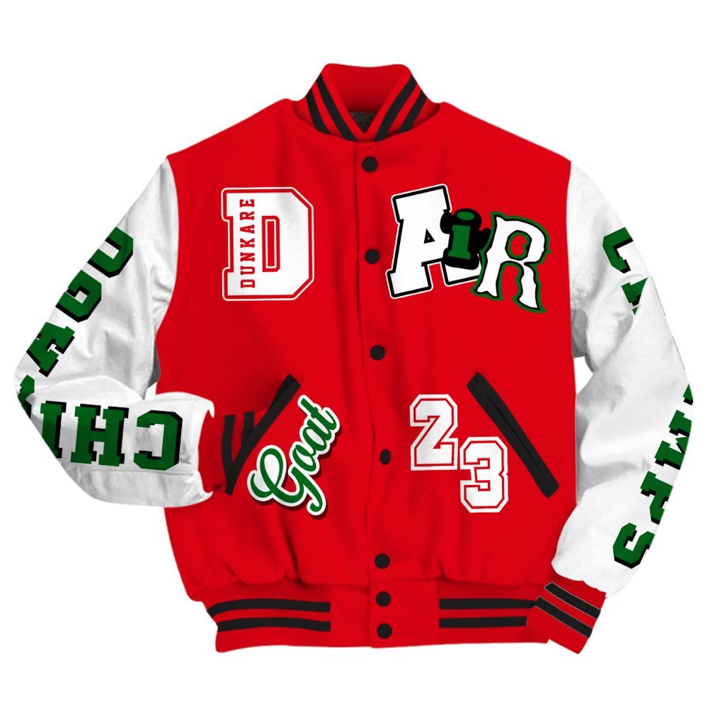 Varsity Jacket To Match Chicago 13s - AIR Number 23 GOAT All Over Print