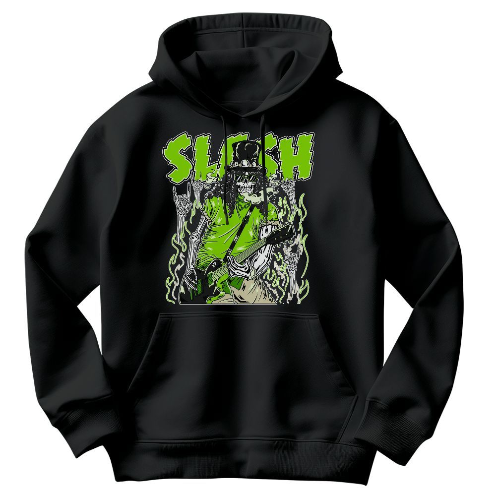 Sweatshirt To Match Electric Green 6s - Slash Skeleton Graphic