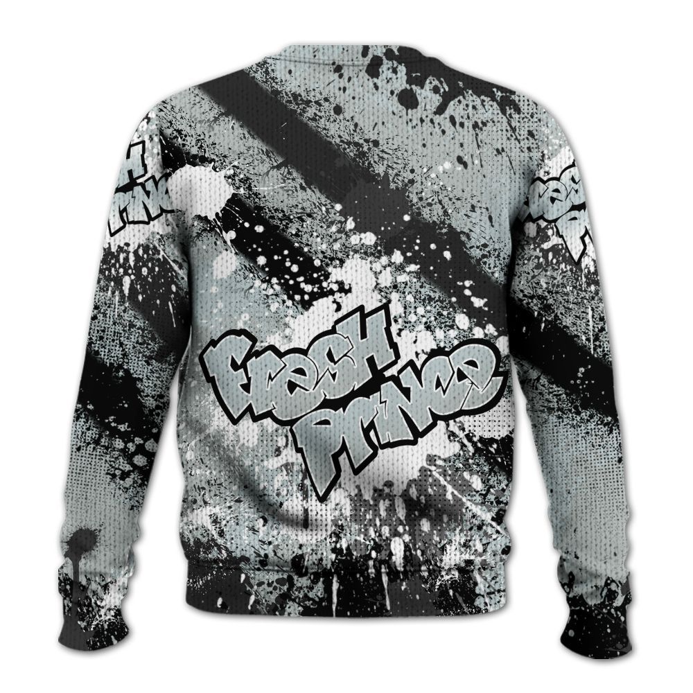 Sweater To Match Black Wolf Grey 12s - Fresh Sneaker Lick Graphic