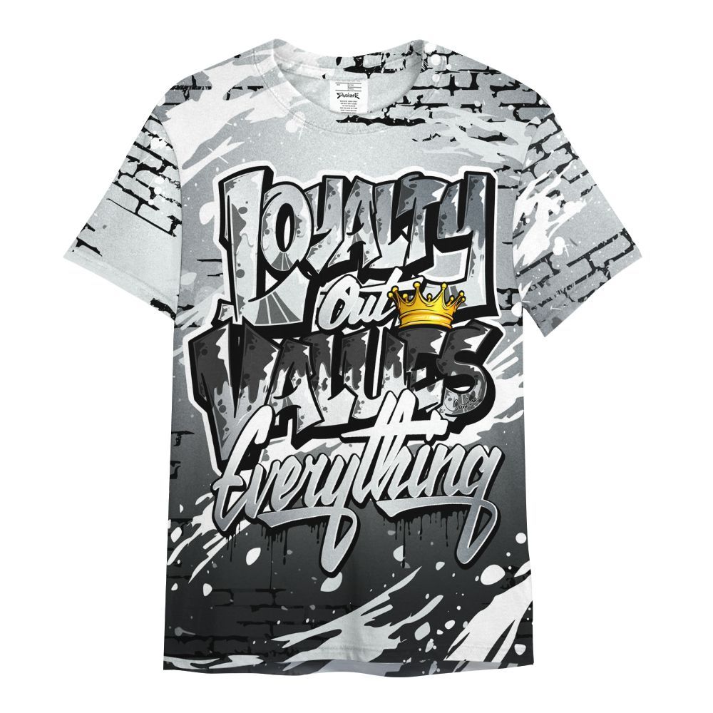Shirt To Match Cap And Gown 6s - Values Of Loyalty Drip All Over Print