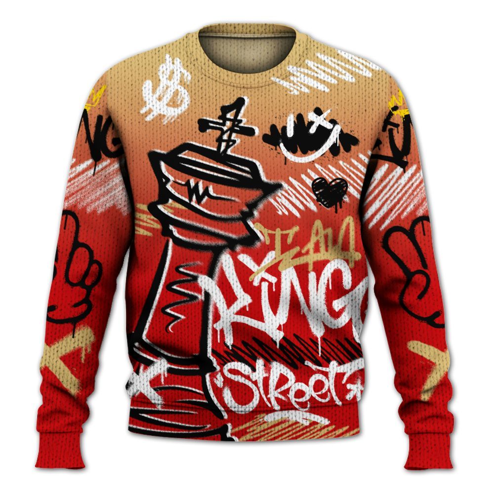 Knitted Sweater To Match Ja 2 Halloween - Street King Chess Streetwear