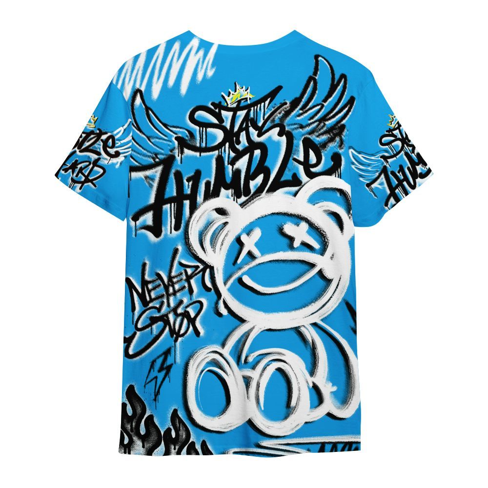 Shirt To Match Black University Blue 2022 13s - Humble Drip Streetwear Graffity All Over Print