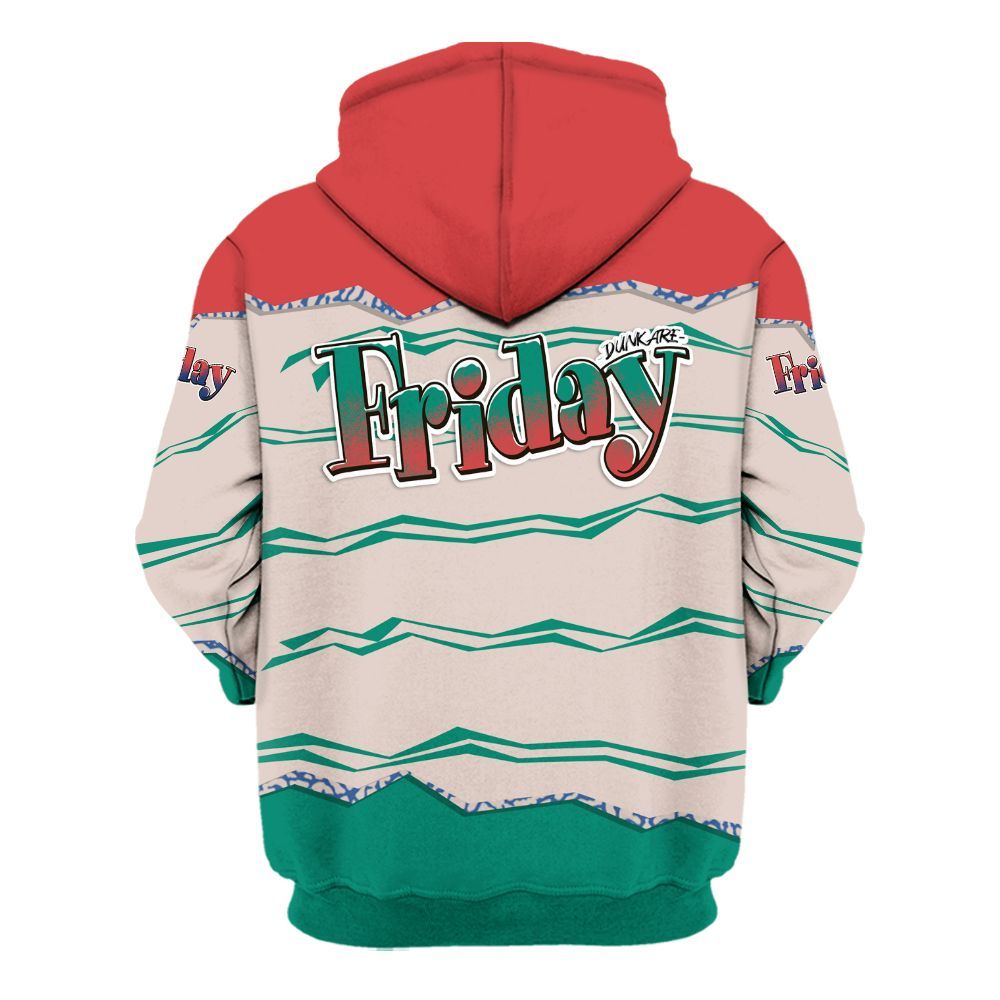 Hoodie To Match Retro Chalk & Track Red 3s - Friday Movie 90s TV All Over Print