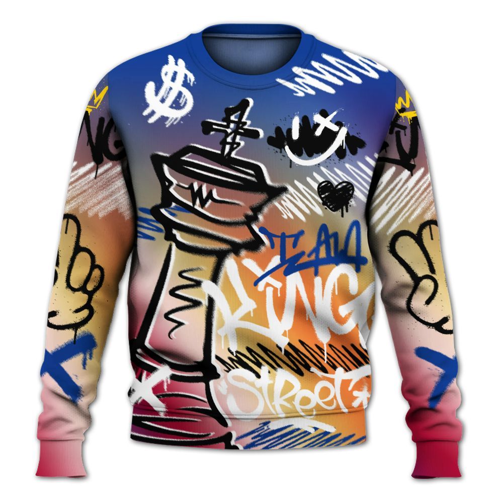 Sweatshirt To Match Air Griffey Max Los Angeles 1s - Street King Chess Streetwear All Over Print