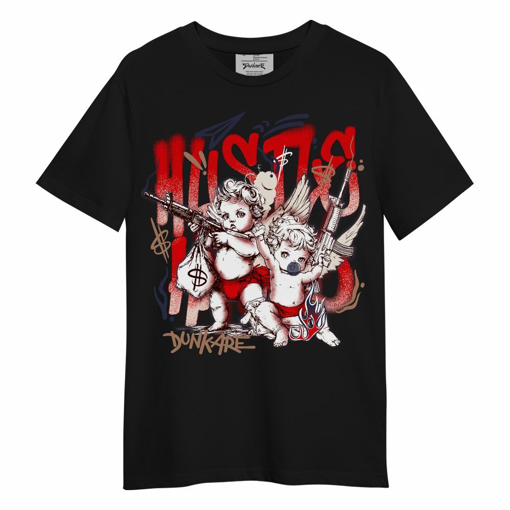 Shirt To Match Low OG Howard University 1s - Hustle Hard Angel Unisex Shirt