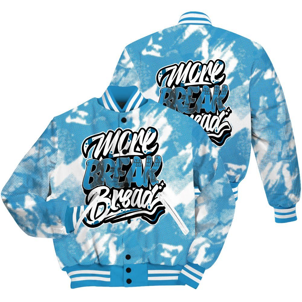 Varsity Jacket To Match Powder Blue 9s Shirt - More Break Shirt Unisex Oufit All Over Print