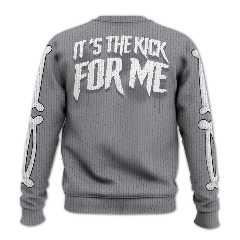 Knitted Sweater To Match Low Cement Grey 11s - It's The Kick For Me