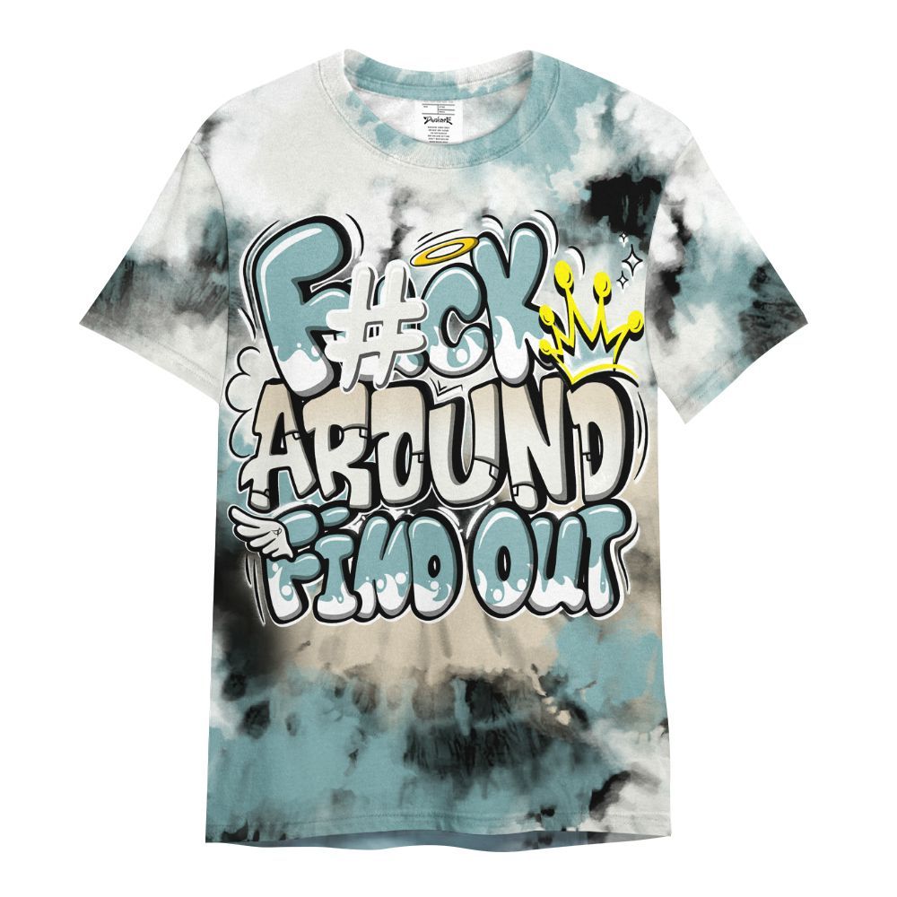 Shirt To Match Dunk Low Glacier Blue Pale Ivory - Tie Dye FK Around Find Out All Over Print