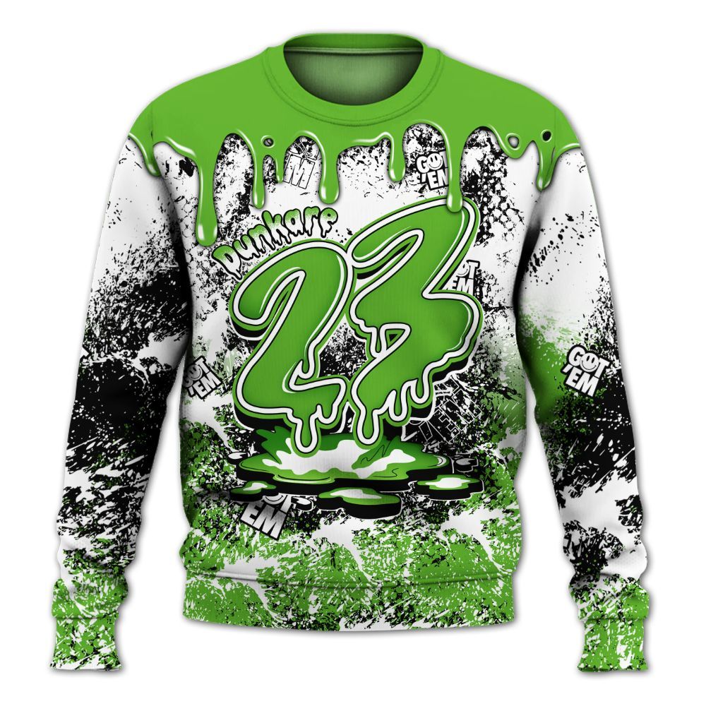 Sweatshirt To Match Air Foamposite One Volt - Dripping 23 Drip All Over Print